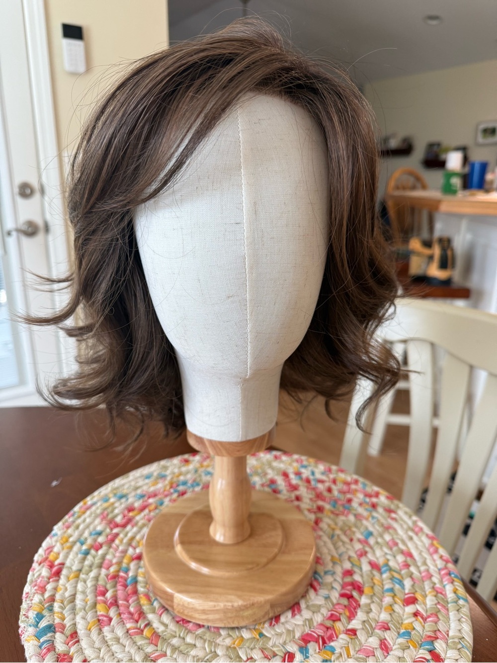 WFEW Heather Dye Wigs for Every Woman Brown Wavy Wig Like New